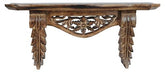 Wooden Hand Carved Floating Wall Shelf, Rack - Decorlay